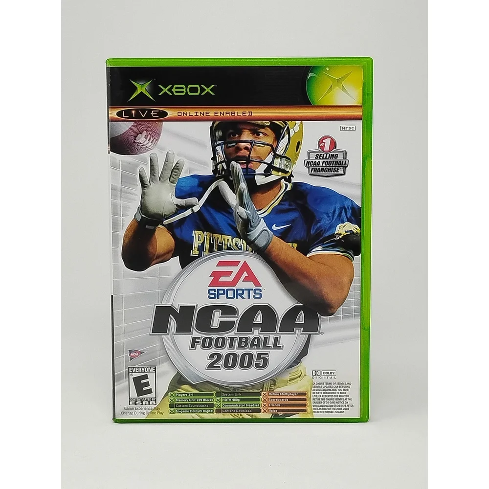 Microsoft Xbox NCAA Football 2005 Top Spin Combo Disc Retro Sports Video Game
